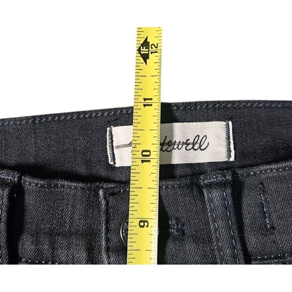 New Madewell Black Jeans Size P25 10" High Rise Skinny 5 Pocket Design - Picture 9 of 11